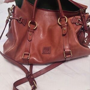 Dooney & Bourke Tan Leather Shoulder Bag